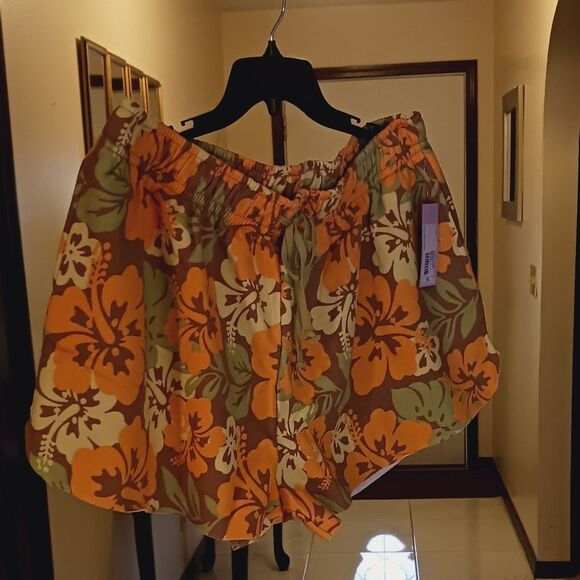 Wild Fable Women's Floral Elastic Waist Shorts NWT - Picture 2 of 10